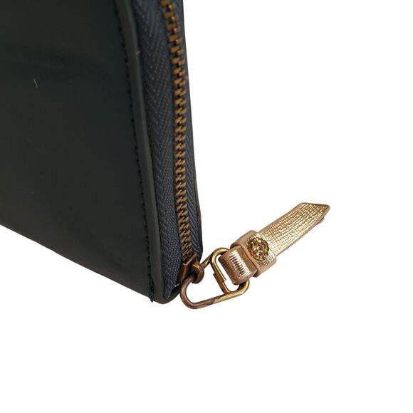 Womens Anne Klein Silver and Gold Floral Print Wallet HTF - Picture 6 of 15